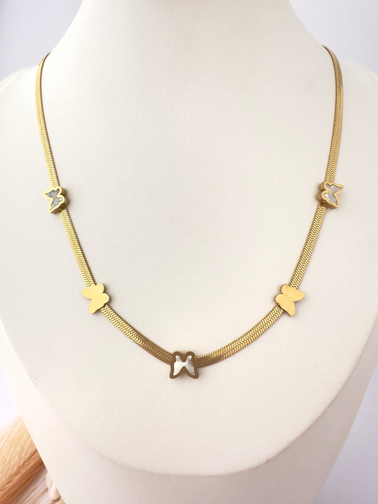 Collar Mariposas Nacaradas