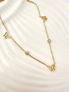 collar de mariposa con circonias