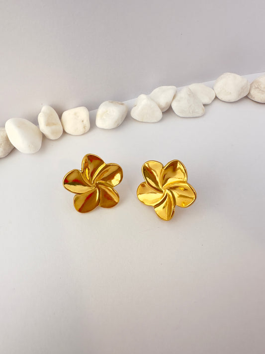 Pendientes Flor Plumeria