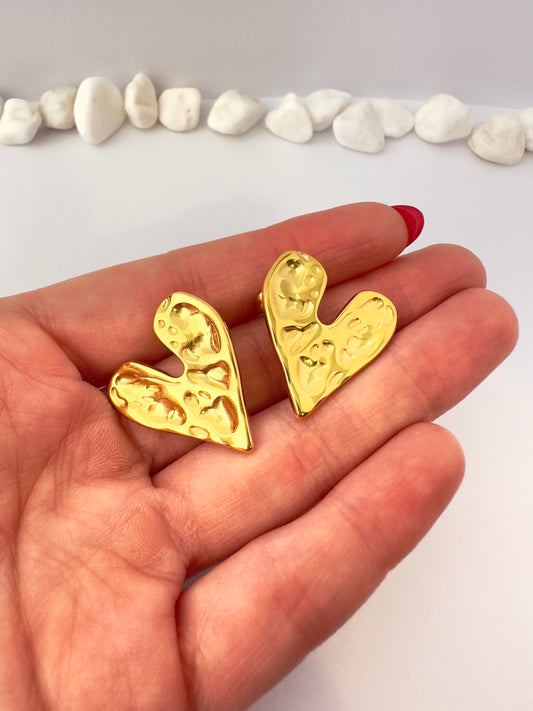 Aros Corazón vintage