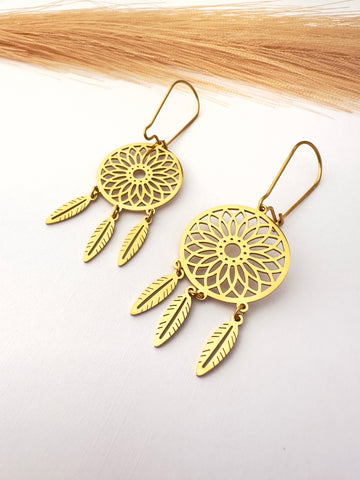 Pendientes Mandala – Atrapasueños de Luz