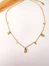 Collar de Brillos Rectangulares