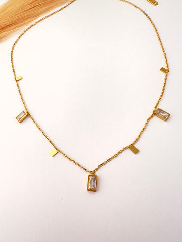 Collar de Brillos Rectangulares