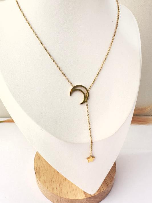 ✨ Collar Luna & Estrella gold