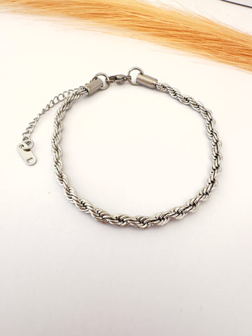 ✨ Pulsera Turbillón Acero Gruesa