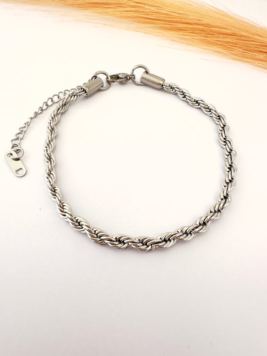 ✨ Pulsera Turbillón Acero Gruesa