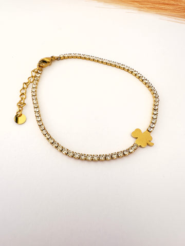 Pulsera Brillante Trébol