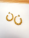 Aros de perlas Gold - 2,8 cm - Glamora