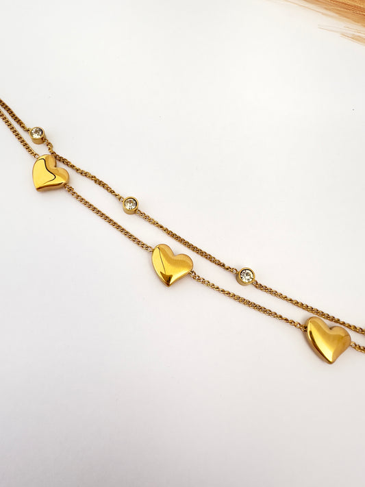 Pulsera Corazones de Luz