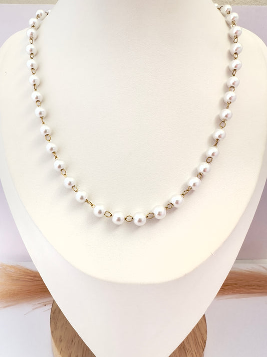 🤍 Collar de Perlas