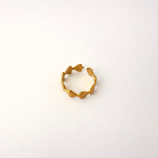 🌿 Anillo Coronas de Laurel - Ajustable