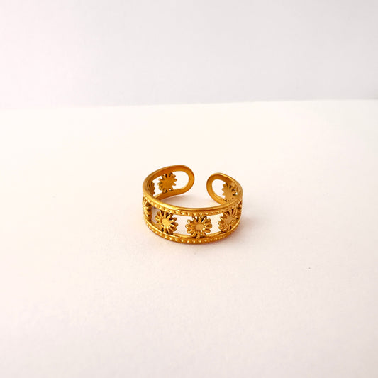 🌼 Anillo Cintillo de margaritas - Ajustable