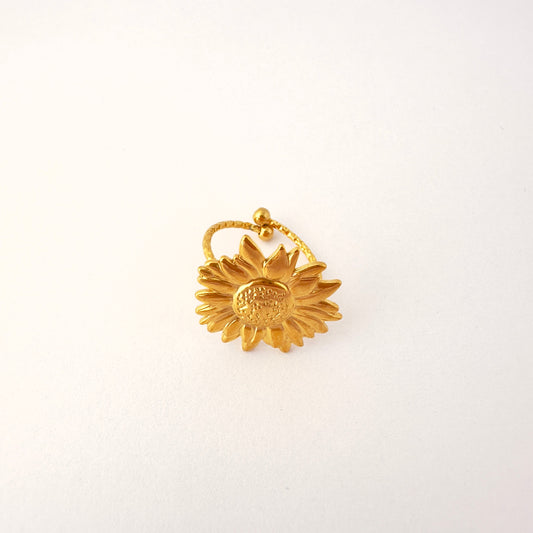 🌻 Anillo Girasol Primaveral - Ajustable