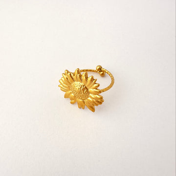🌻 Anillo Girasol Primaveral - Ajustable