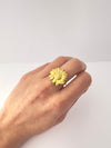 🌻 Anillo Girasol Primaveral - Ajustable