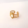 Anillo vintage blanco - Ajustable