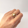 Anillo vintage blanco - Ajustable