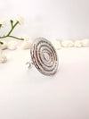 Anillo Maxi Ciclos plateados - Ajustable - Glamora