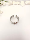 Anillo Laurel Plateado - Ajustable
