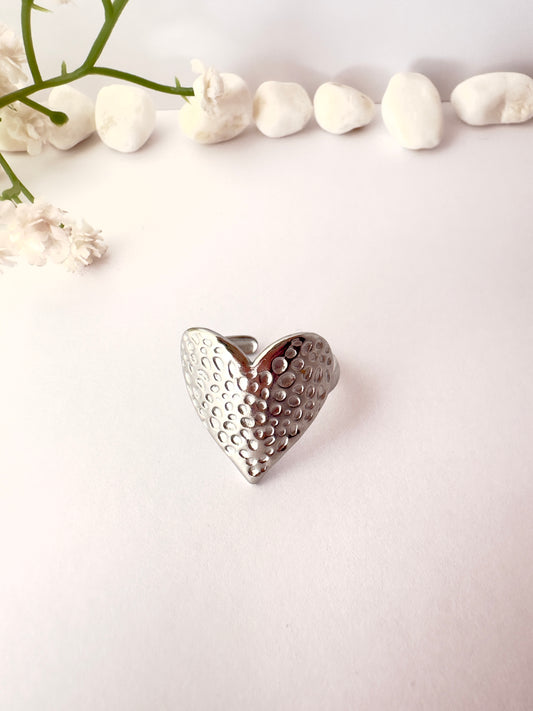 Anillo Amor plateado - Ajustable