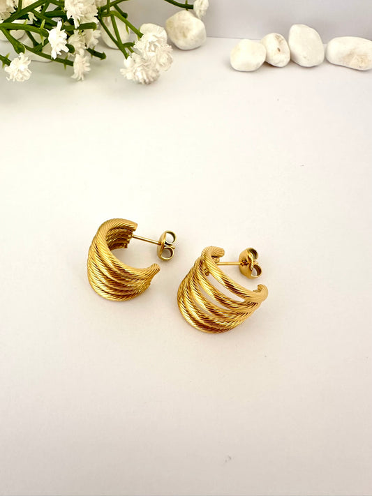 Argollas Gold Trenzadas Elegance