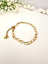 Pulsera de Corazones Gold - Enchape de Oro 18k