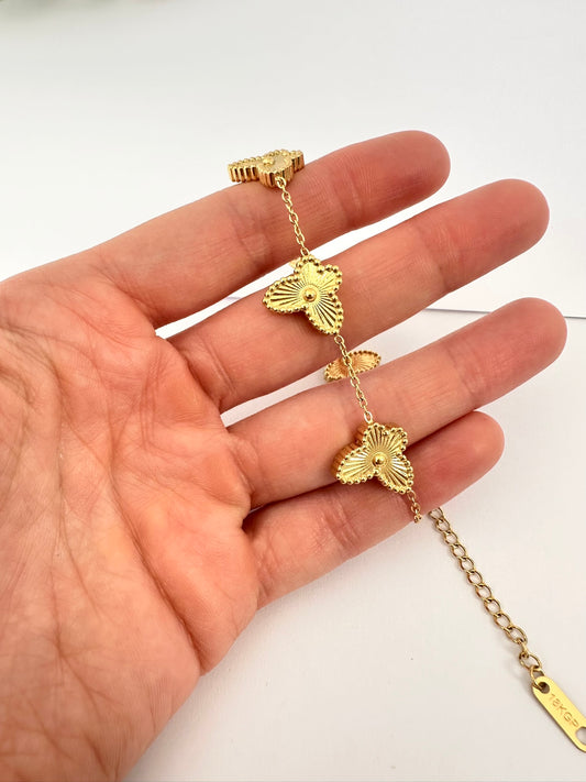 Pulsera Dorada Mariposas de Luz