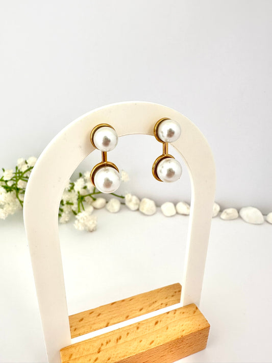 Pendientes Perla Doble Elegancia