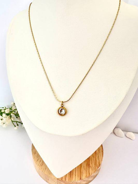 Collar Punto de Luz Oro