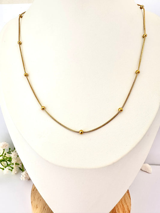 Cadena Esferas de Oro
