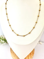 Cadena con Bolitas de Oro