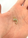 Dije Delfín con Circones – 1,4 cm - Baño de Oro - Glamora