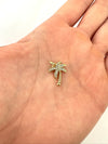 Dije Palmera con Circones – 1,5 cm - Baño de Oro - Glamora