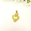 Dije Corazón Milagroso – 2.6 cm - Baño de Oro - Glamora