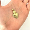 Dije Corazón Milagroso – 2.6 cm - Baño de Oro - Glamora