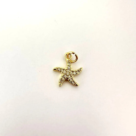 Dije Estrella de Mar – 1.5 cm - Baño de Oro - Glamora
