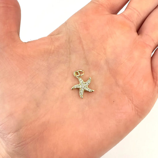 Dije Estrella de Mar – 1.5 cm - Baño de Oro - Glamora