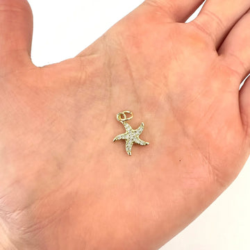 Dije Estrella de Mar – 1.5 cm - Baño de Oro - Glamora