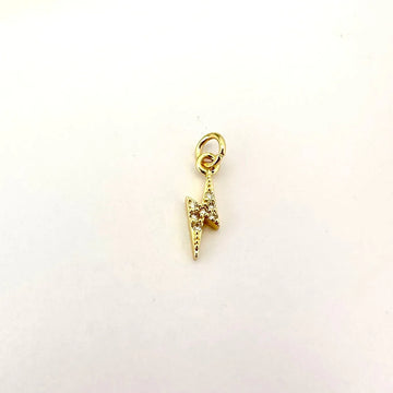 ⭐ Dije Rayo Brillante – 1,5 cm - Baño de Oro - Glamora