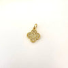 ⭐ Dije Trébol Brillante – 1,2 cm - Baño de Oro - Glamora