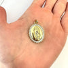 ✨ Dije Virgen María – 3cm - Baño de Oro - Glamora