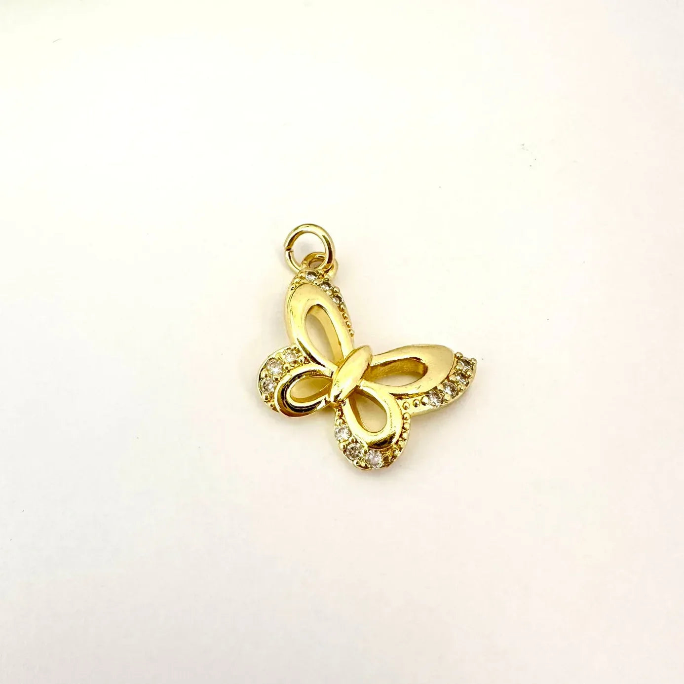 Dije Mariposa Brillante - 1,7cm - Baño de Oro - Glamora