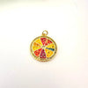 Dije Frutal Multicolor - 2,2cm - Baño de Oro - Glamora