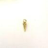 Dije Brillante - 1,1cm - Baño de Oro - Glamora