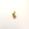 Dije de uvas - 1cm - Baño de Oro - Glamora