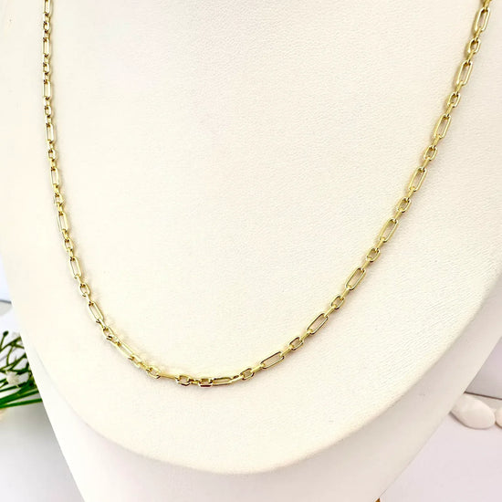 Cadena Eslabón Clásico - 50 cm - Baño de Oro - Glamora