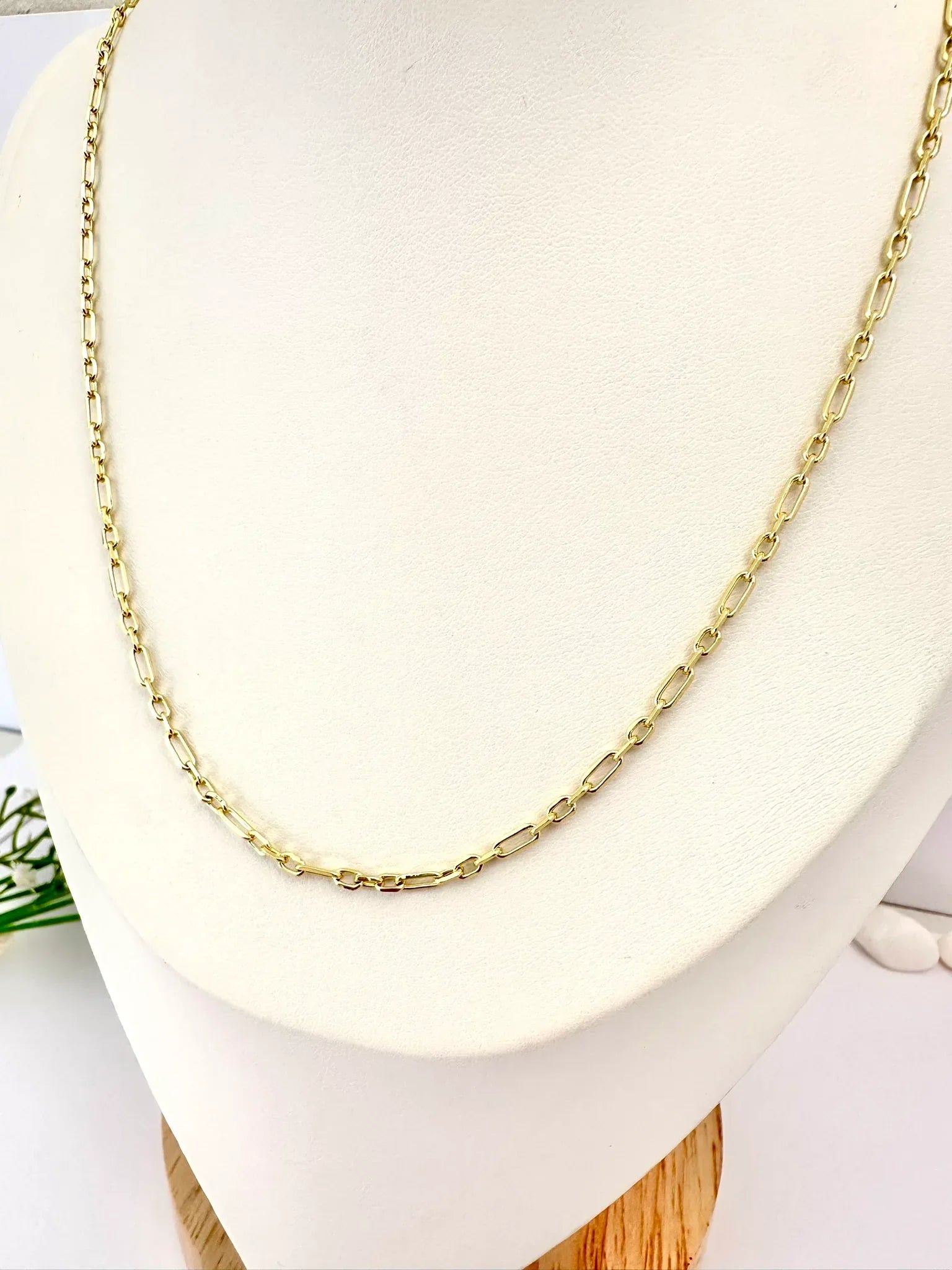 Cadena Eslabón Clásico - 50 cm - Baño de Oro - Glamora
