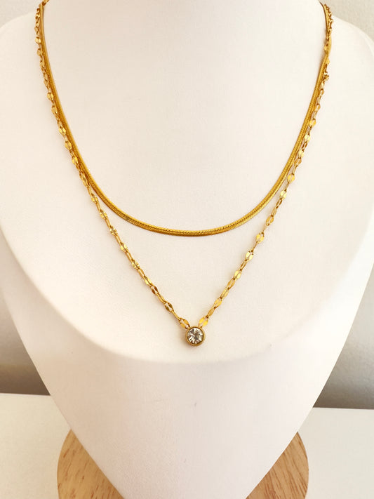 Collar punto de luz Gold
