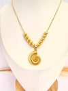 Collar Caracola – 50 cm - Baño de Oro