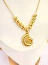 Collar Caracola – 50 cm - Baño de Oro